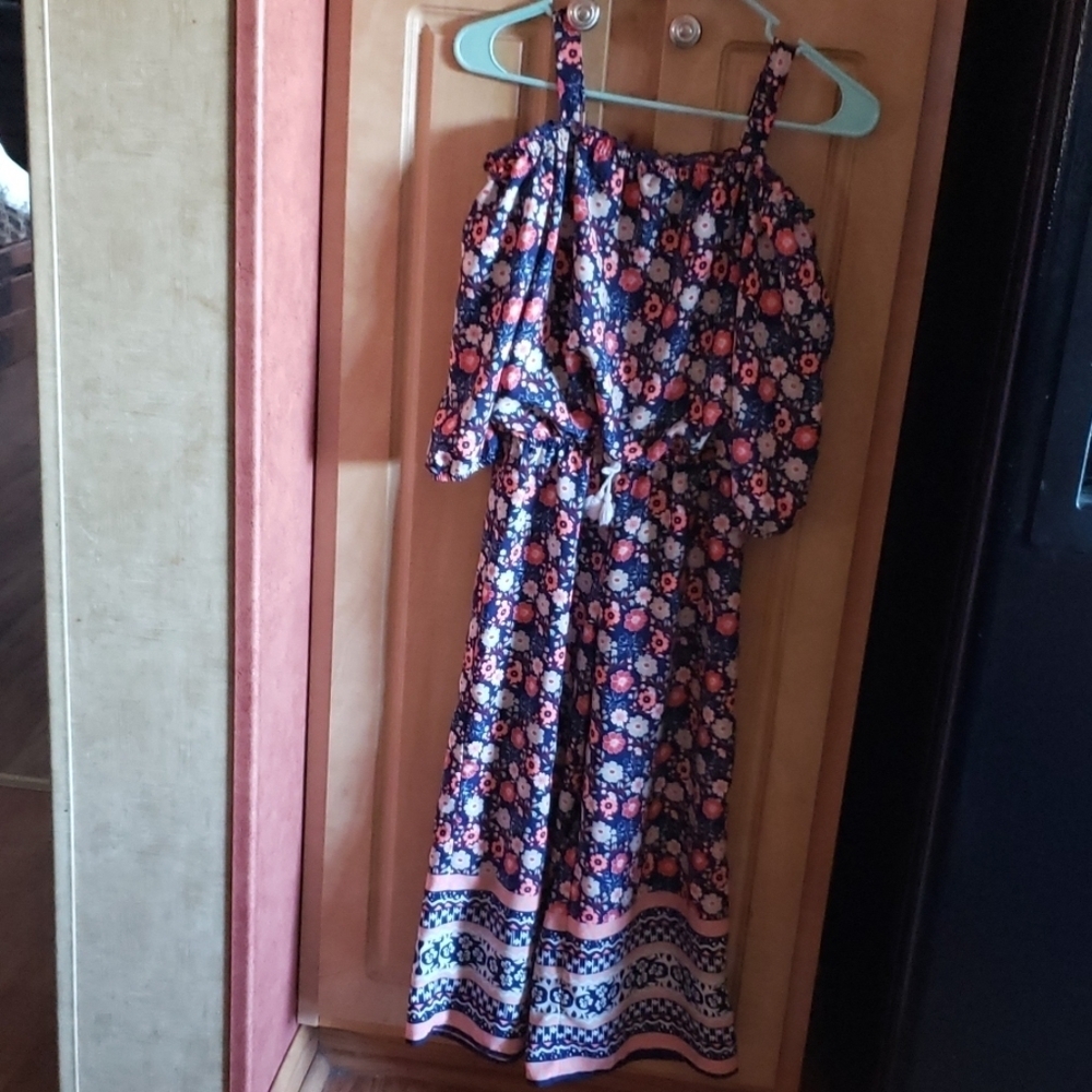 My Michell cold shoulder jump suit